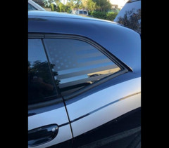 2008-2023 Dodge Challenger American Flag rear Window Decal Sticker both side
