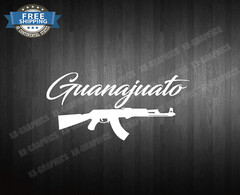 Guanajuato AK Decal Sticker Front/Back Window mexico guanajuato emblema
