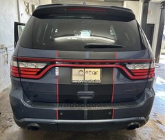 Dual 10″ stripes WITH HOOD SCOOP CUT OUT 2018 & UP Dodge Durango Hellcat RT SXT