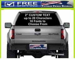 CUSTOM BUSINESS SIGN WEBSITE IG VINYL LETTERING TEXT PERSONALIZED CAR WINDOW
