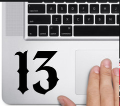 Lucky 13 Decal Vinyl Car Window Sticker ANY SIZE