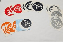 HUGE BULK LOT – 1,426 Toyota Round Vinyl Decals | Multi-Size & Color | Sticker
