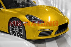 Gloss Diamond Glitter Yellow Sparkle Metallic Car Vinyl Wrap Decal Sticker Sheet