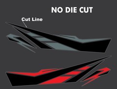 Car Vinyl Side Glossy Stickers Body Decals Racing Stripe Camaro Universal SILVVE