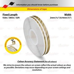 1/12″ & 1/6″ STRIPE Vehicles Twin Line TAPE Vinyl Sticker CARBON FIBER DARK GOLD