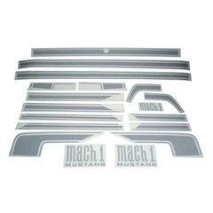 Graphic Express Stripe Kit Complete Argent Mach 1 Mustang 1971-1972