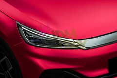 【Satin Chrome】 Pink Matte Metallic Car Vinyl Wrap Sticker Air Release Sheet Film