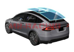 TPU Essmo Security Light Blue Glass Car Sunroof VLT70% UV99% Windshield Sunshade
