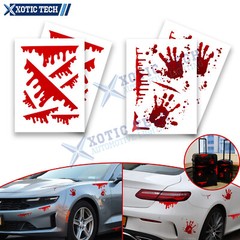 Bloody HandPrint Vinyl Decals Dead Stickers Zombie Walking Funny Halloween Hands
