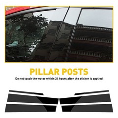 6/12Pcs Pillar Posts for Toyota Corolla 2014-2018 Set Door Trim Cover Kits Black