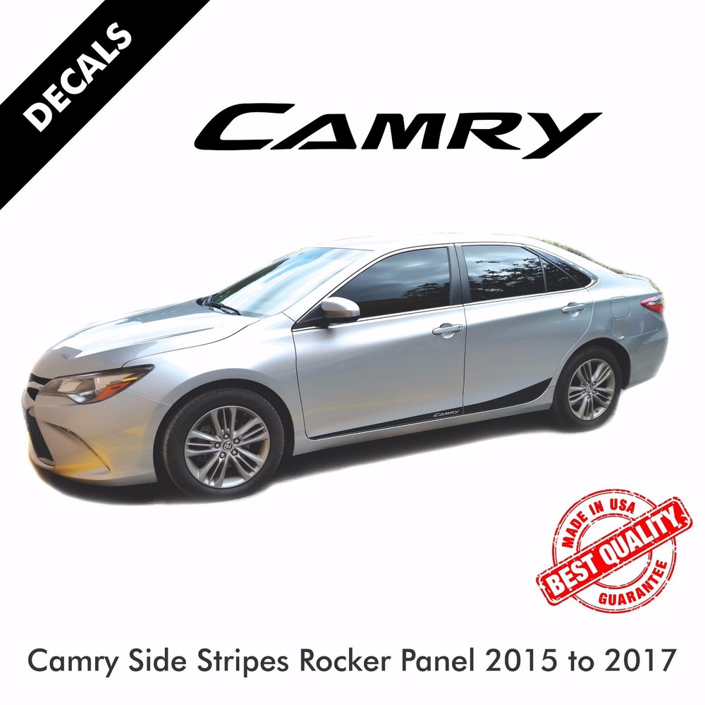 Toyota Camry Pre-Cut Side Stripes Rocker Panel Decals Vinyl 2015 to 2017 |40