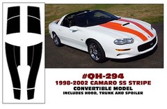 GE-QH-294 1998-02 CHEVY CAMARO SS STRIPE STRIPE KIT – CONVERTIBLE