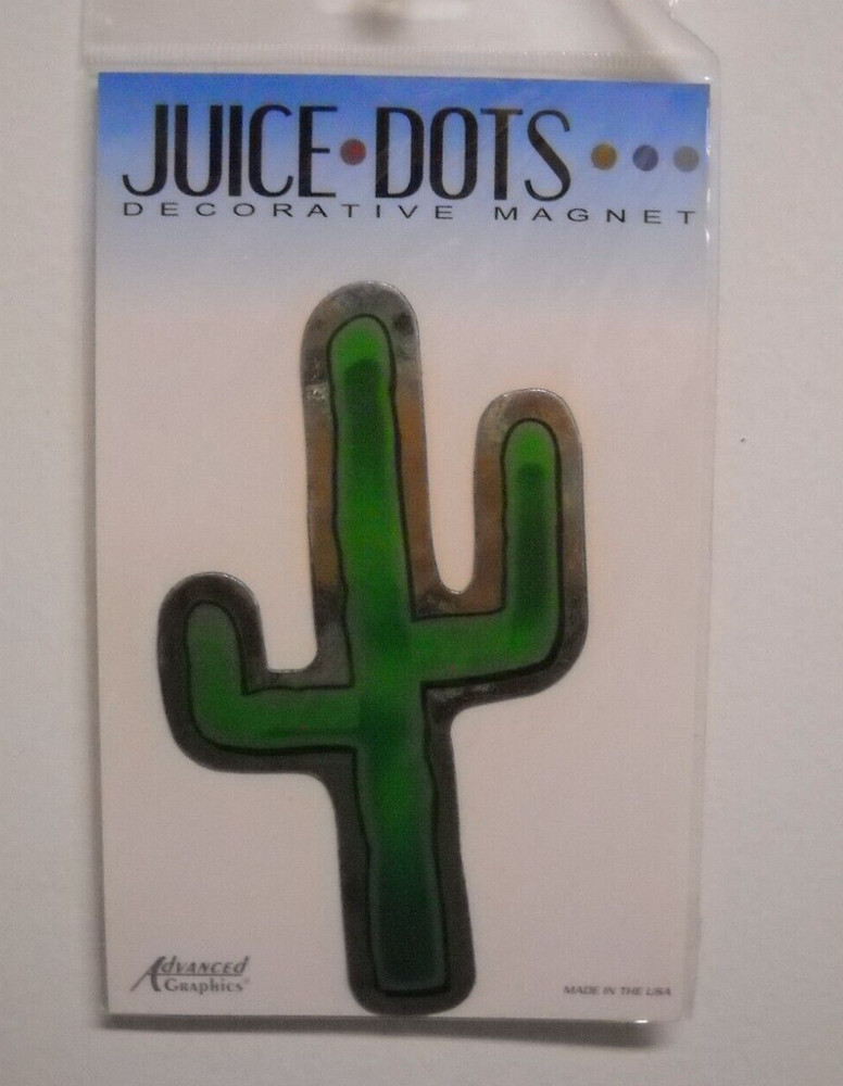 AGI Juice Dots Western Design Green Dessert Cactus Car Magnet Indoor Outdoor