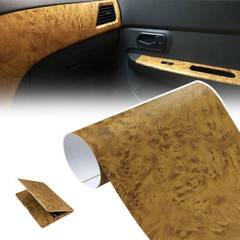 DIY Matte Glossy Wood Grain Textured Vinyl Wrap Sticker Car Home Interior Decor