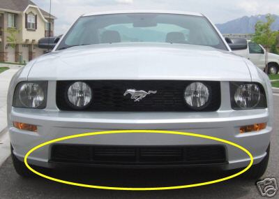 2005-2009 Ford Mustang Front Bumper Insert- Decal Sticker Vinyl Graphics Lower