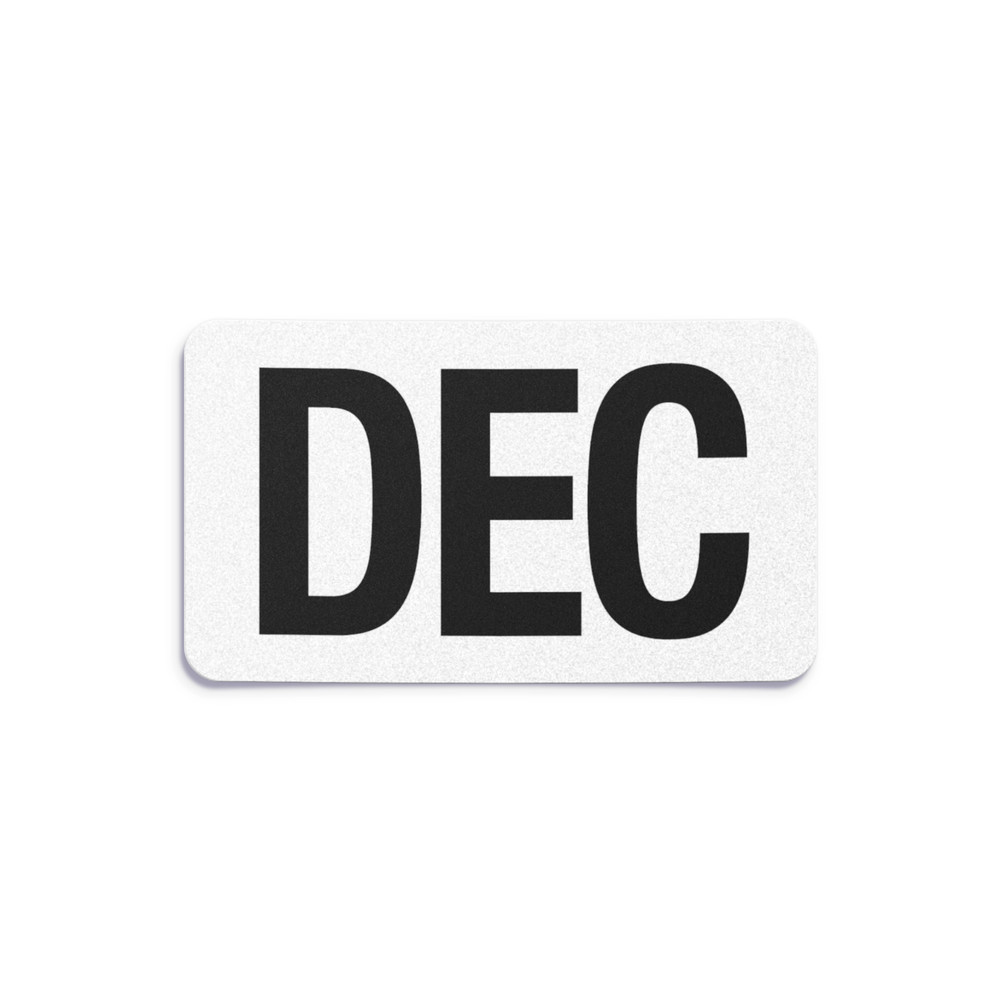 DECEMBER California License Plate NEW 2025 Month Sticker – DMV Registration Tag