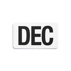 DECEMBER California License Plate NEW 2025 Month Sticker – DMV Registration Tag