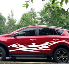 Car Decal Hot Fire Flame 94” for RAV4 RAV 4 Prado Vinyl Side door sticker ZC695