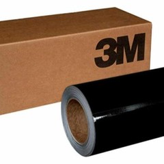 3M 1080 / 2080 Scotchprint Gloss Black Metallic Vinyl Car Wrap Film | G212