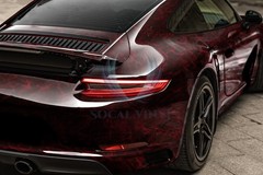 PET Marble Pearl Gloss Dark Red Car Vehicle Vinyl Wrap Decal Sheet Sticker