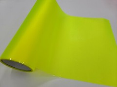 Matte Frosted Lime Yellow PVC Headlight Taillight Fog Light Overlay Tint Film