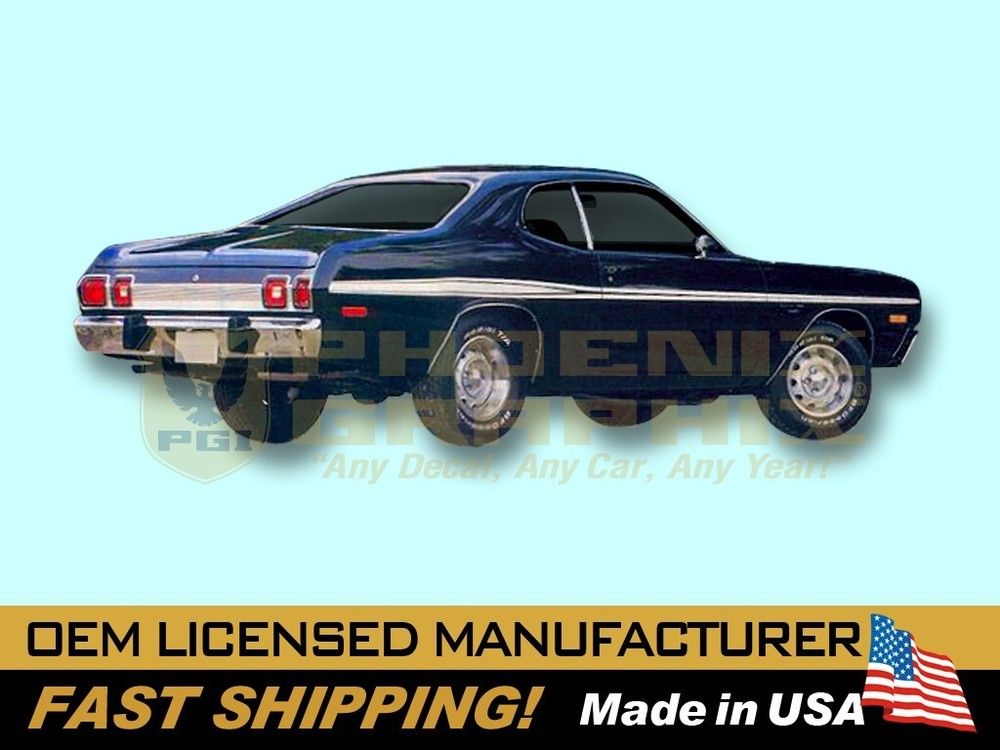 1973 1974 Dodge Dart Sport Sides & Tail Panel COMPLETE Decals & Stripes Kit