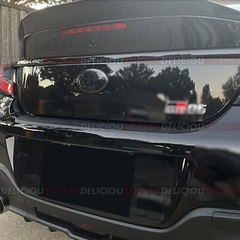 For 2022-24 Gr86 Smoke PreCut Vinyl Tint Overlay Ppf Decal for Front Rear Emblem