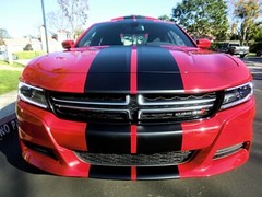 FOR Dodge Charger 15-22 TWIN 10 Inch Racing Stripes Vinyl Graphic Decal 36 FEET