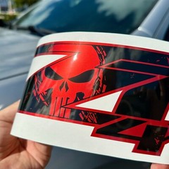 Z71 4×4 Off Road Decals for Chevy Silverado, Punisher Edition Premium Series RED