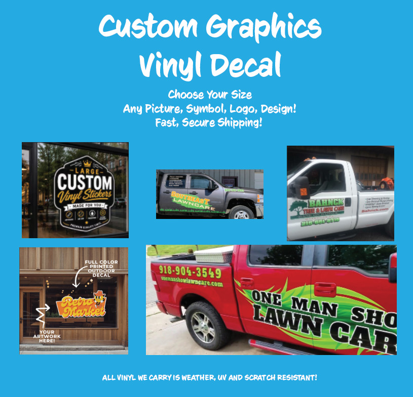 Custom Business Vinyl Decal Business Advertising Vehicle Or Brick & Mortar Decal