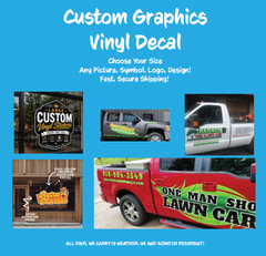 Custom Business Vinyl Decal Business Advertising Vehicle Or Brick & Mortar Decal