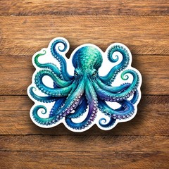Colorful Octopus Ocean Animal Coastal Sea Life Car Vinyl Decal Sticker 455