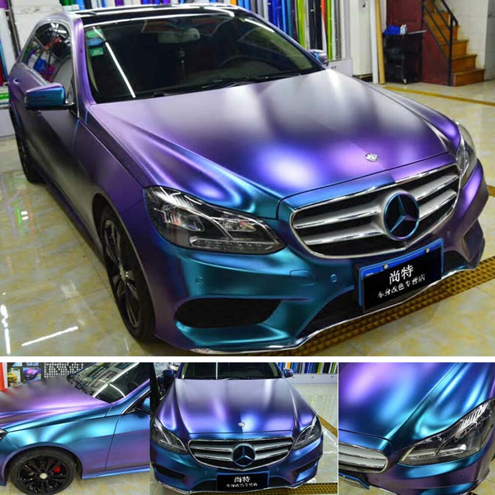 Gloss Chameleon Car Body Film Vinyl Wrap Sticker Decal Sheet Air Bubble Free DIY