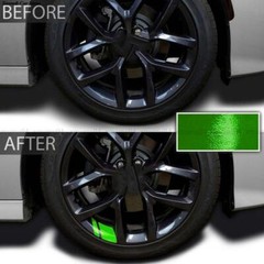 6Pcs Car Wheel Rim Sticker Universal Reflective Vinyl Decal Mark For 16″-21″