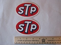 (2) NOS STP Decals/Stickers