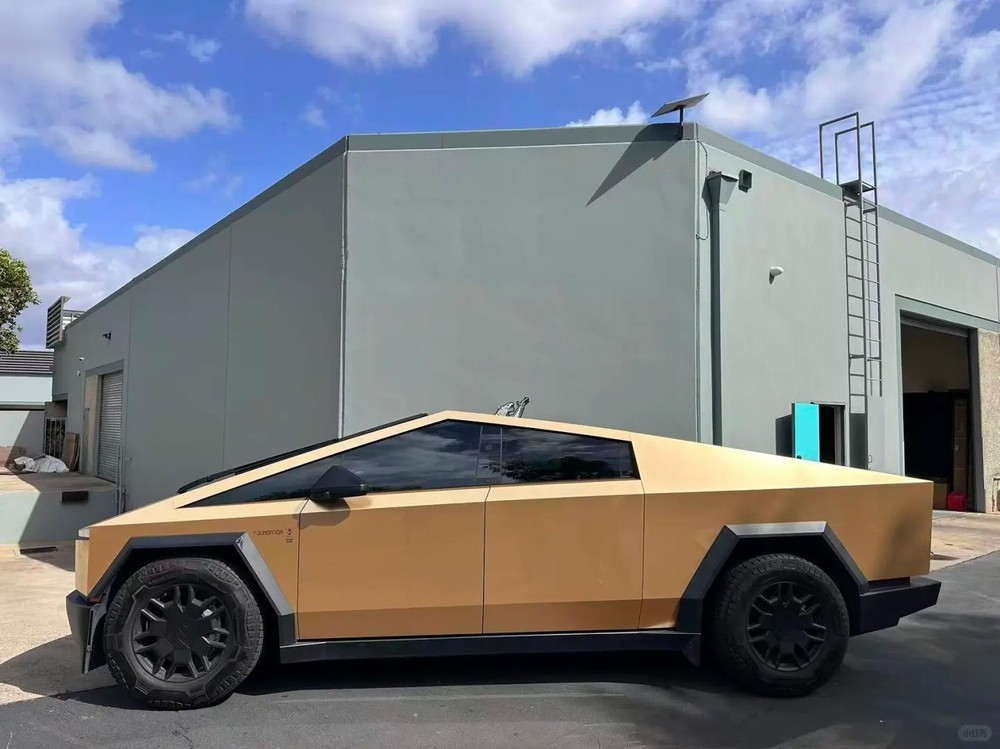 For Cybertruck DIY PreCut Paint Protection Film PPF Wrap Color Change-Brass Gold