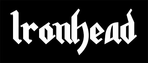 PLAIN Ironhead VINYL decal for fender or saddle Fit’s Harley Davidson