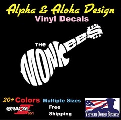 The Monkees Band Die Cut Vinyl Decal Truck Car Sticker Laptop Window