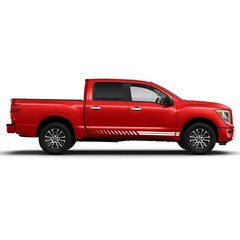 Side door line stripes graphics stickers decal compatible with Nissan Titan