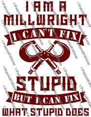 Millwright,I’m a Millwright,I cant fix STUPID,but I Can Fix,Calipers,Vinyl Decal