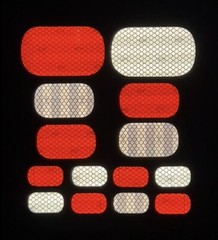 Rectangle 3M Reflective Stickers Decals Reflector Pack Mailbox Truck Trailer