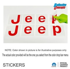 2018-2024 Wrangler JL JEEP Fender Badge Overlay Decal Stickers
