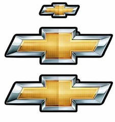 Chroma Graphics Chevy Bowties Holo Stick Onz Decal 2 pcs 5 1/4″ x 1 3/4″
