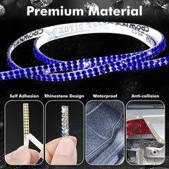 Shiny Car Trim Self Adhesive Rhinestone Car Accessories Interior Exterior Decor
