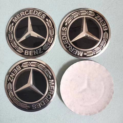 4PCs MERCEDES BENZ Wheel Center Hub Rim Cap Stickers Decal LOGO 56 mm
