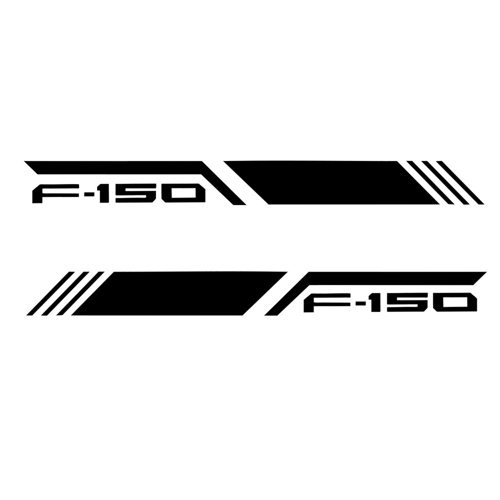2PCS Vinyl Waterproof Decals for Ford F-150 F150 Pickup Rear Bed Side Stickers