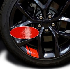 Red Reflective Car Wheel Rim Stripe Vinyl Decal Stickers Set Accessories For 18″