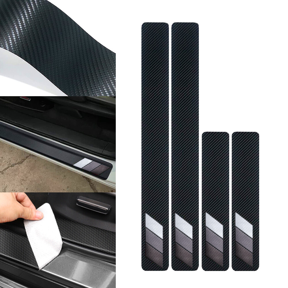 4pcs Car Door Sill Plate Scuff Scratch Anti Protector Cover For Toyota Tacoma US