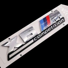 Rear Trunk For X6M COMPETITION Number Letters Sticker Body & Exterior Styling