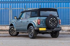Rear Side Window Decal American US Flag Sticker Cover For Ford Bronco 2021-2023